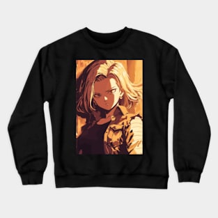 Android 18 Fanart Crewneck Sweatshirt